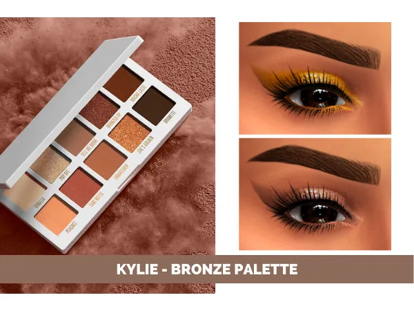Mix KYLIE BRONZE PALETTE - The Sims 4 Custom Content