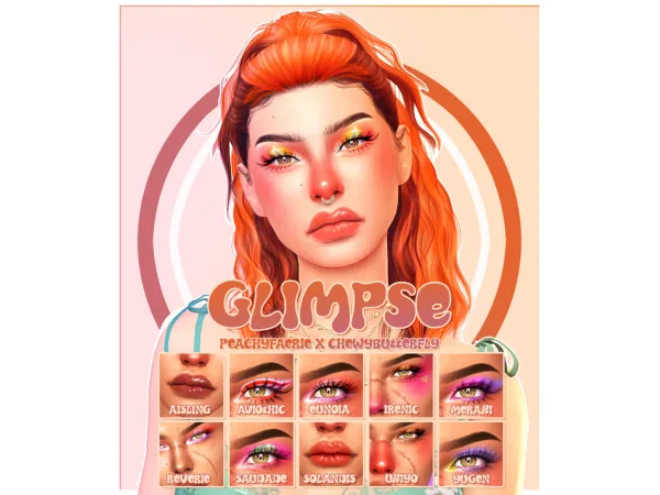 Mix glimpse collection collab with chewybutterfly by peachyfaerie - The Sims 4 Custom Content
