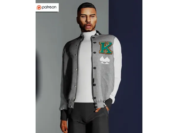 Alpha City Never Sleeps Set (MALE) Bomber Jacket Cargo Pants by simsfinds - The Sims 4 Custom Content
