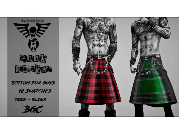 Maxis Match Punk Rocker - The Sims 4 Custom Content