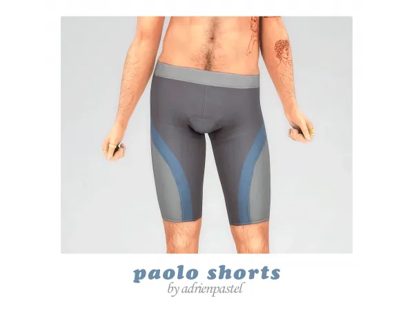 Maxis Match Paolo Biker Shorts - The Sims 4 Custom Content