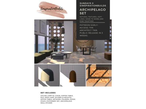 Alpha Archipelago Set x Sundays by simsfinds - The Sims 4 Custom Content