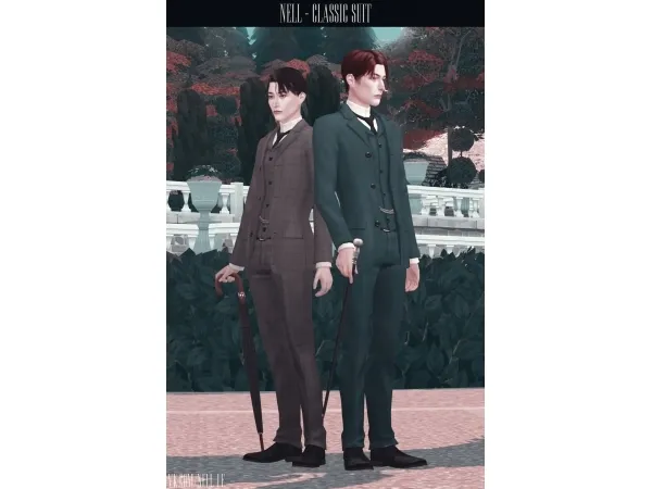 Mix Classic Suit by NELL - The Sims 4 Custom Content