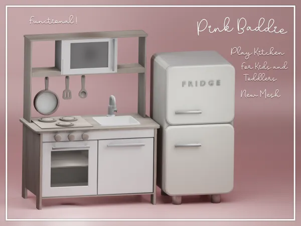 Mix Play Kitchen functional Toy - The Sims 4 Custom Content
