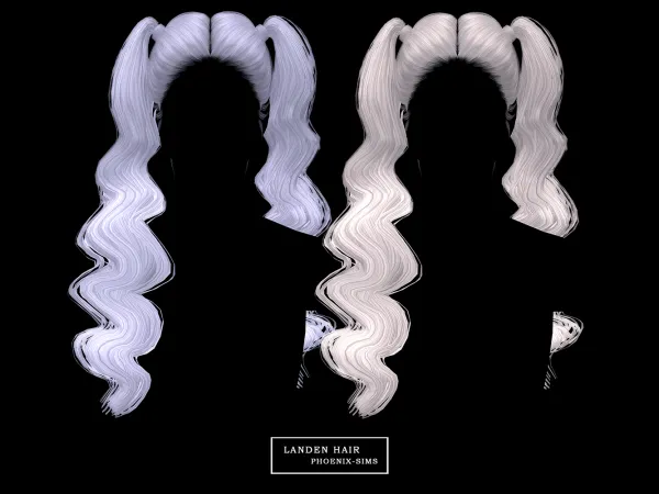 Alpha Landen Hair - The Sims 4 Custom Content