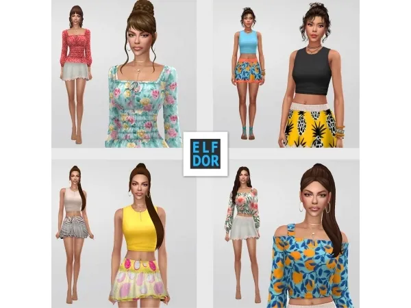 Maxis Match May Collection 2 by elfdor - The Sims 4 Custom Content