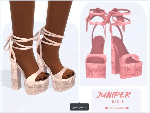 Alpha Juniper Heels - The Sims 4 custom content