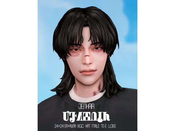 Maxis Match [JNY] JEN HAIR by simsfinds - The Sims 4 Custom Content