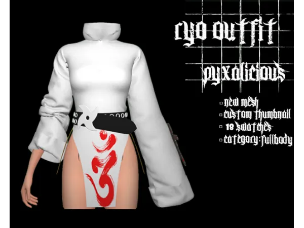 Alpha harajukutfw collection EA by pyx_s4 - The Sims 4 Custom Content