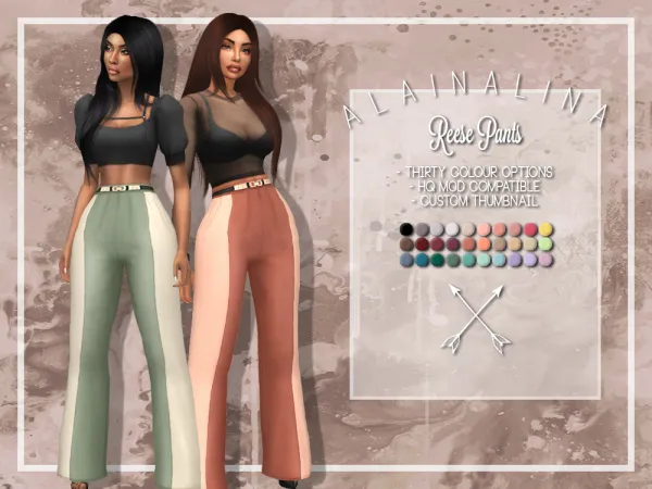 Maxis Match Reece Pants by alainalina - The Sims 4 custom content