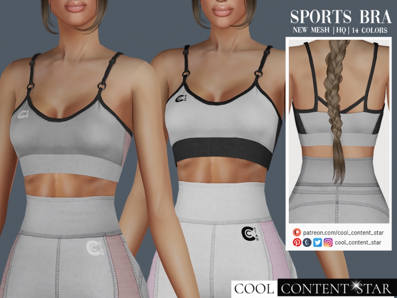 Sports Bra - cool_content_star - The Sims 4 Download 