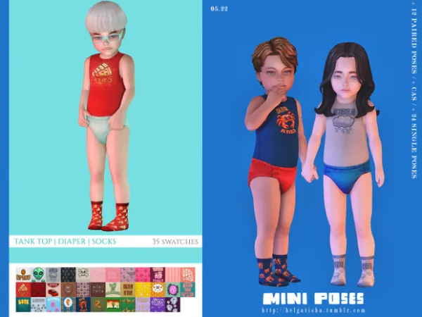 Maxis Match Mini set by simsfinds - The Sims 4 Custom Content