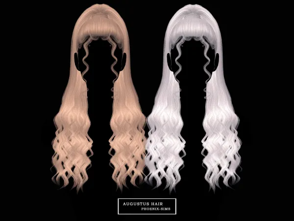 Alpha Augustus Hair by phoenixsims4 - The Sims 4 Custom Content