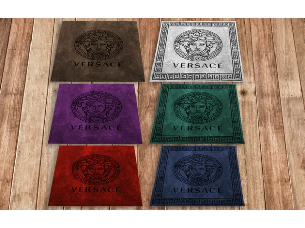 Alpha VERSACE carpet by fusionstylesims4 - The Sims 4 Custom Content