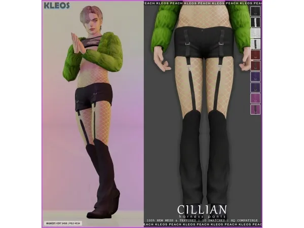 Alpha Cilian Harness Pants - The Sims 4 Custom Content
