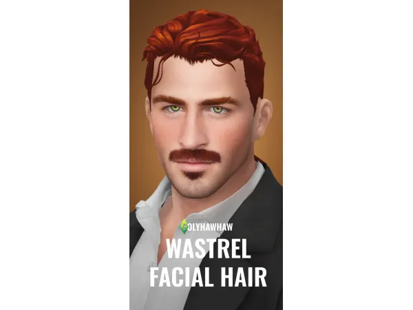 Mix WASTREL FACIAL HAIR by simsfinds - The Sims 4 Custom Content