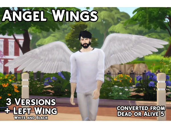 Mix Angel Wings Accessory by simsfinds - The Sims 4 Custom Content