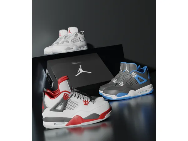 Alpha Jordans retro4 by simsfinds - The Sims 4 Custom Content