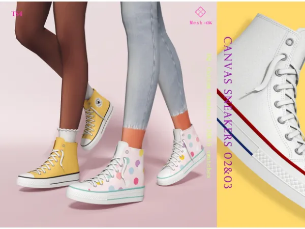 Canvas Sneakers 02 & 03 by Jius-sims