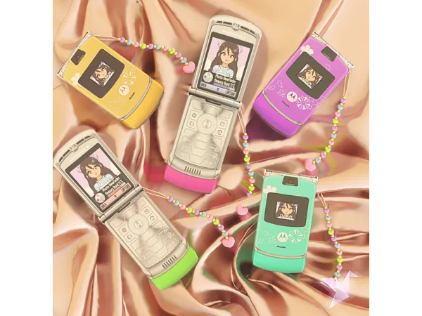 Alpha Vybe Phone (v1 v2) by Nightingale Sims - The Sims 4 Custom Content