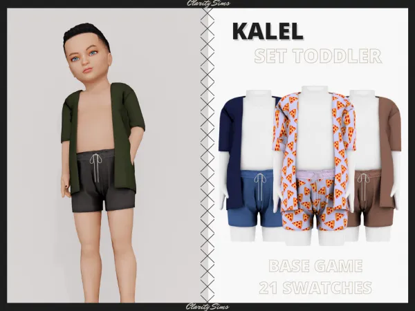 Alpha Kalel Set Toddler by clarity-sims - The Sims 4 Custom Content