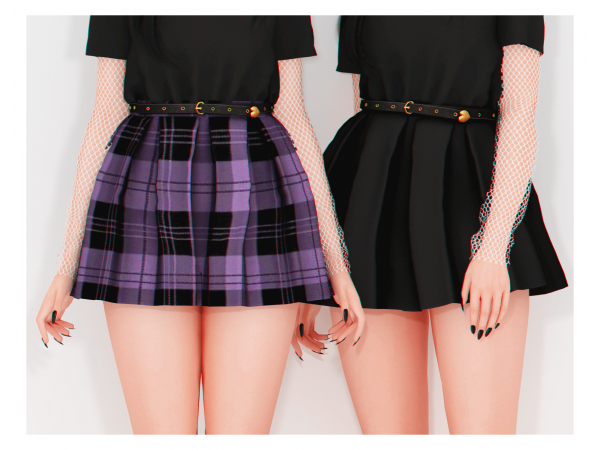 Checkered skirt clearance sims 4 cc