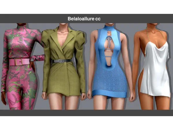 Alpha Belaloallure set by belaoallure - The Sims 4 Custom Content
