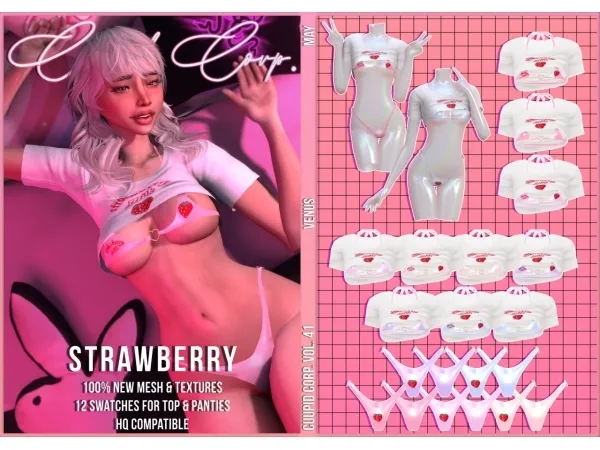 Alpha cuupid corp strawberry - The Sims 4 Custom Content