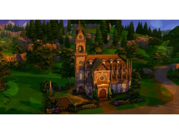 Maxis Match Medieval Church Wedding Venue No - The Sims 4 Custom Content