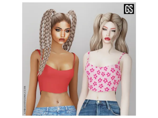 Alpha In Love Crop Top - The Sims 4 Custom Content