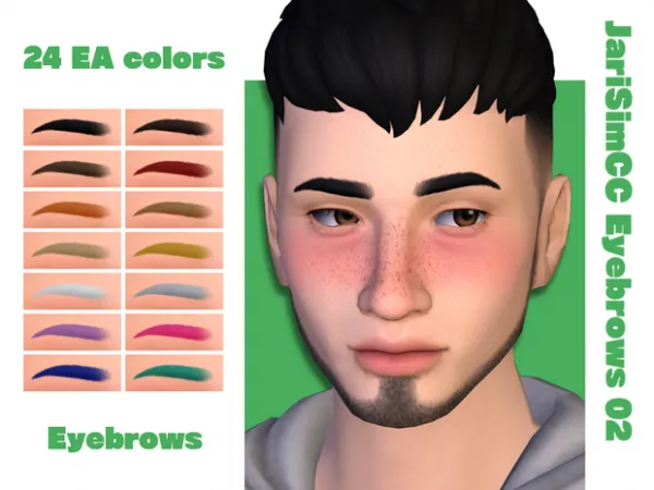 Maxis Match JariSimCC Eyebrows 01 by simsfinds - The Sims 4 Custom Content