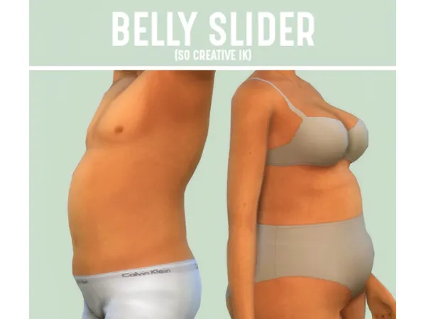 Mix BELLY SLIDER (6 15 22 UPDATE) by simsfinds - The Sims 4 Custom Content