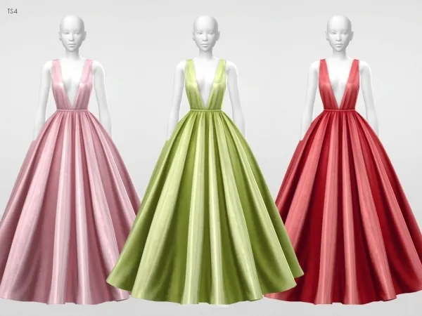 Alpha Sifix Domina Dress RC by elfdor - The Sims 4 Custom Content