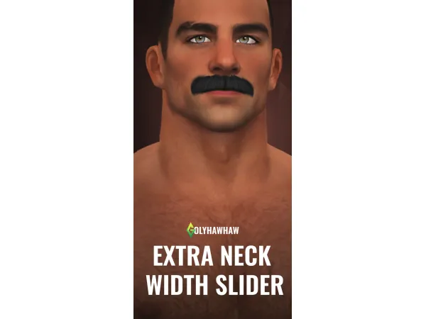 Mix Extra Neck Width Slider by simsfinds - The Sims 4 Custom Content
