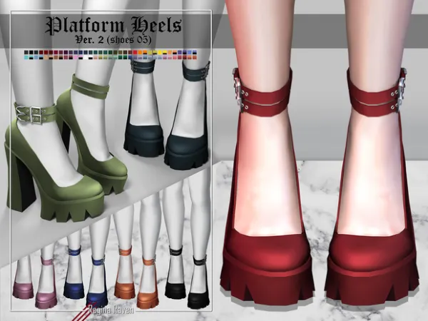Alpha shoes 05 ver2 by simsfinds - The Sims 4 Custom Content