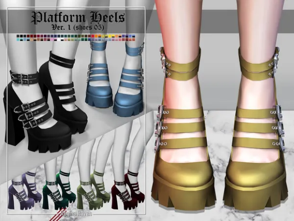 Alpha shoes 05 ver1 by simsfinds - The Sims 4 Custom Content