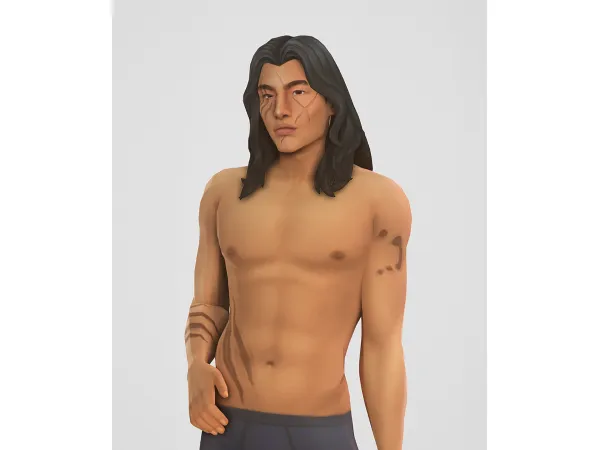 Maxis Match werewolf scar override - The Sims 4 Custom Content