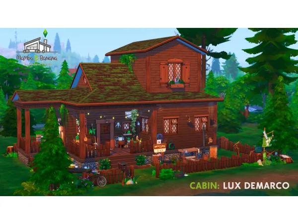 Maxis Match Lux Demarco cabin (no ) by simsfinds - The Sims 4 Custom Content