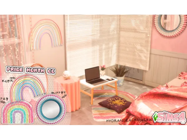 Mix Sims 4 Rainbow Mini Set by hydrangeachainsaw - The Sims 4 Custom Content