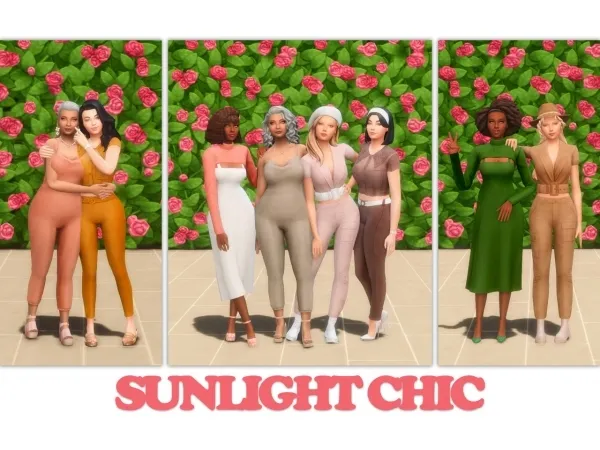 Maxis Match SUNLIGHT CHIC MOONLIGHT CHIC ADD ON PACK by simsfinds - The Sims 4 Custom Content