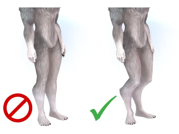 Animal Legs Slider and Foot Angle Slider by VecD0e