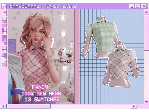 Alpha free fancy by ohmybunnny2 - The Sims 4 Custom Content