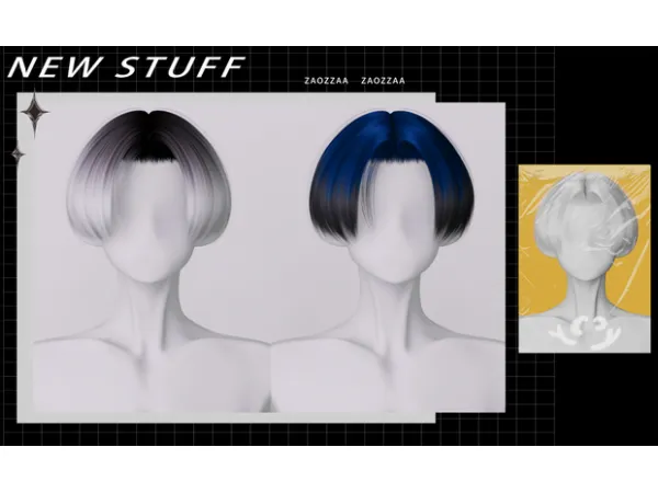 Alpha [ZAO] Izana Kurokawa Hair by simsfinds - The Sims 4 Custom Content