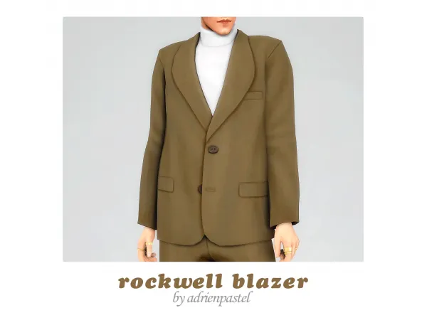 Maxis Match Rockwell Blazer Trousers by simsfinds - The Sims 4 Custom Content