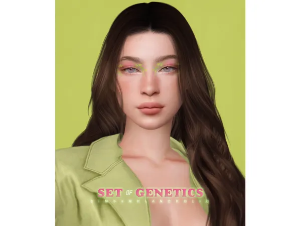 Alpha SET of GENETICS by sims3melacnholic - The Sims 4 Custom Content