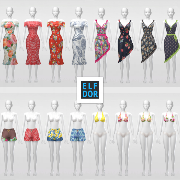 Maxis Match June Collection 2 by elfdor - The Sims 4 Custom Content