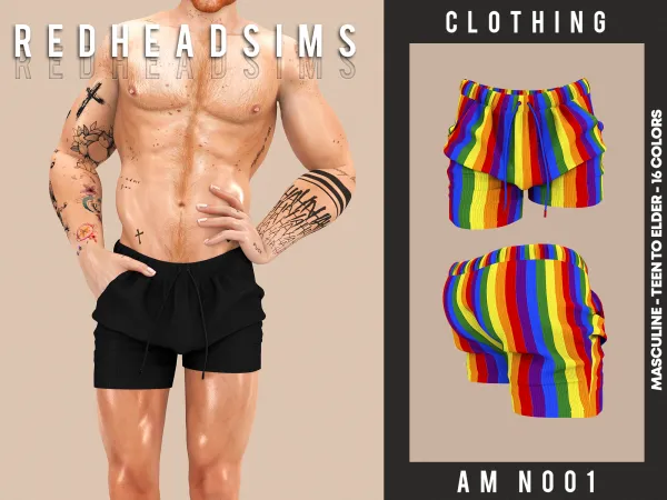 Alpha AM CLOTHING N001 by redheadsims - The Sims 4 Custom Content