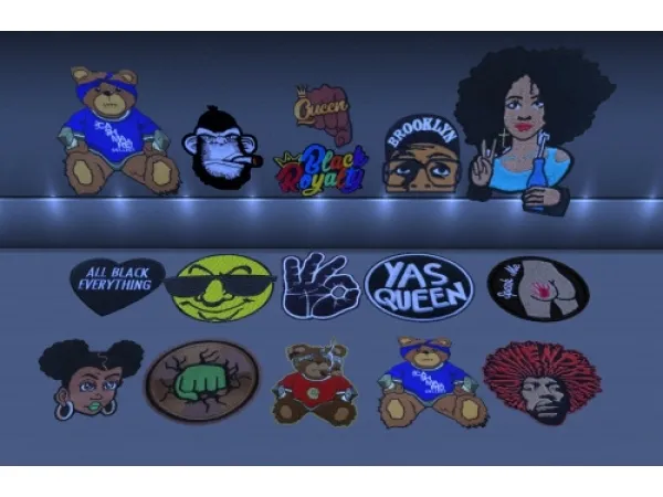 Alpha Posters and rugs by fusionstylesims4 - The Sims 4 Custom Content