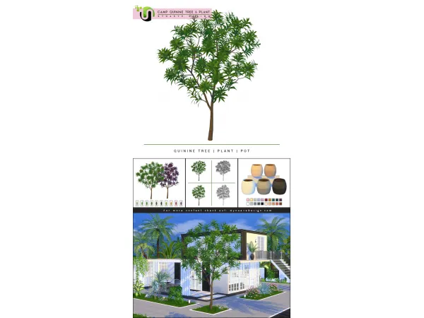 Mix Camp Quinine Tree and Plant - The Sims 4 Custom Content