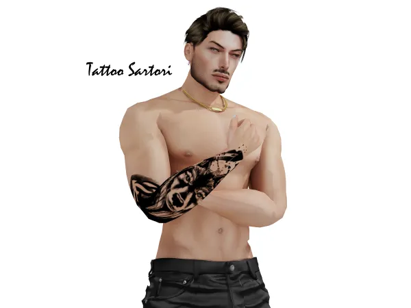 Mix Pack Tattoo Male Part 02 by lamontcreatorr - The Sims 4 Custom Content